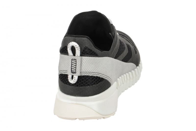 Ecco Zipflex Schuhe schwarz grau Damen Sneaker 834803
