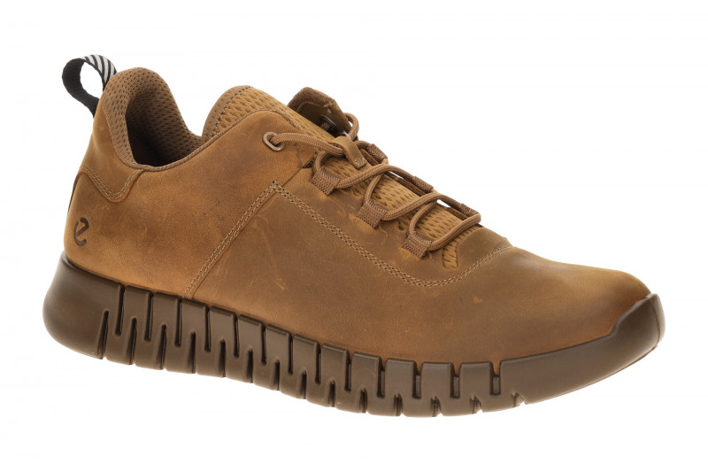 Ecco Gruuv Schuhe braun camel Herren Sneakers 525204