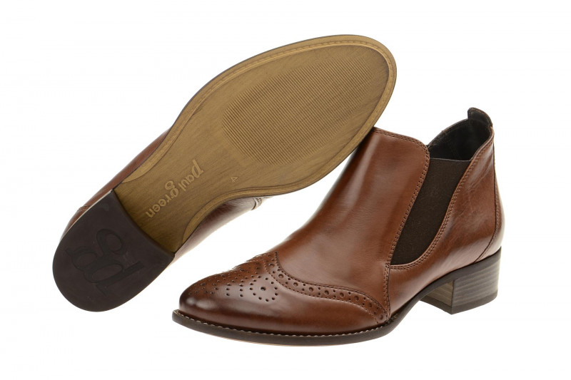 Paul Green Stiefelette braun Chelsea-Boot 7358