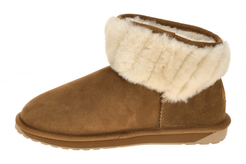 EMU Pyke Boots Stiefel braun chestnut Fellkragen W13193