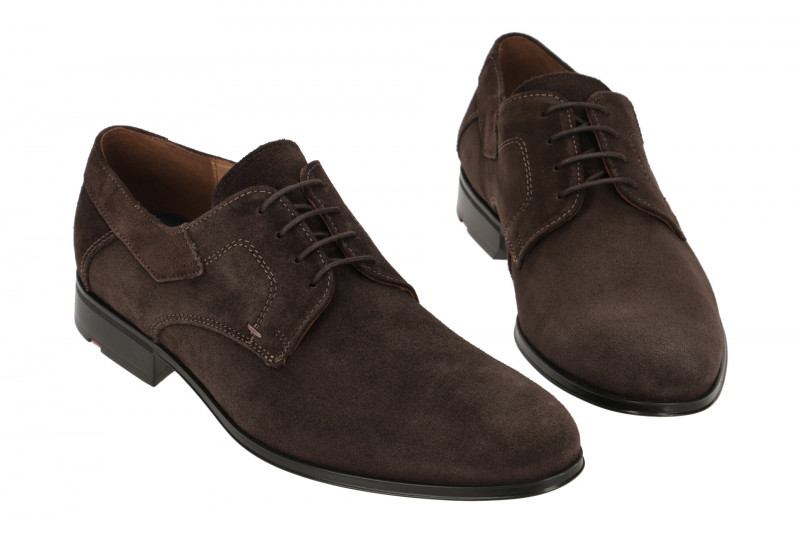Lloyd Laro Schuhe dunkelbraun Velour 20-557-27