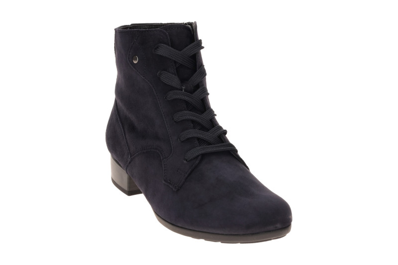 Gabor Stiefelette Ankle Boots blau Samt H-Weite 8031.04.002