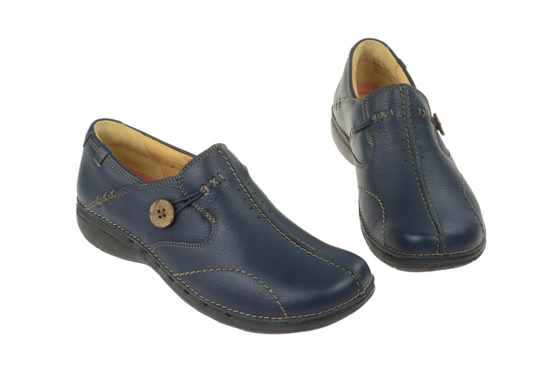 Clarks Un Loop Schuhe blau Slipper