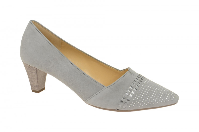 Gabor Pumps grau silber Steine 65.146.19