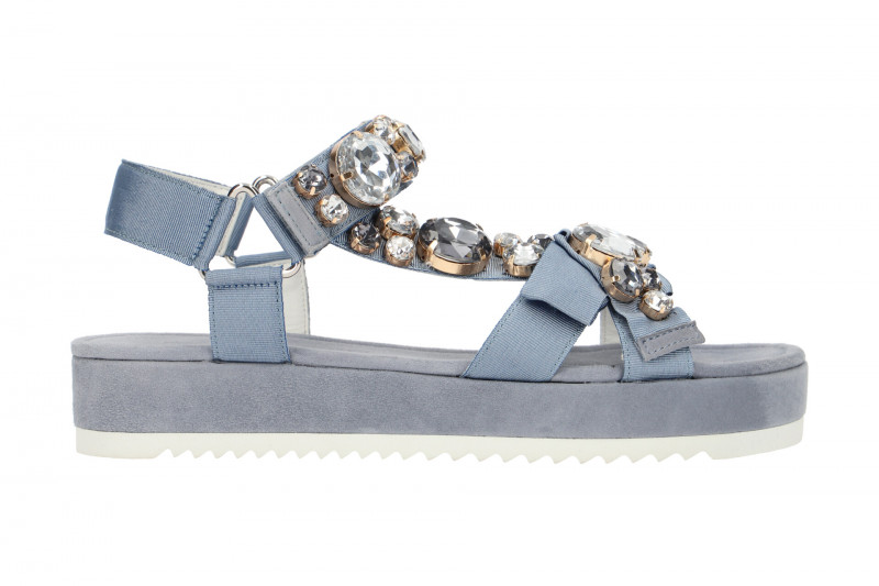 K&S Neo Sandale hell-blau Glitzersteine 25530