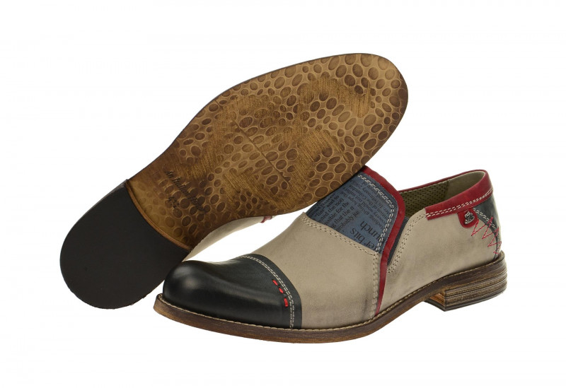 Bello HE117 Slipper blau beige