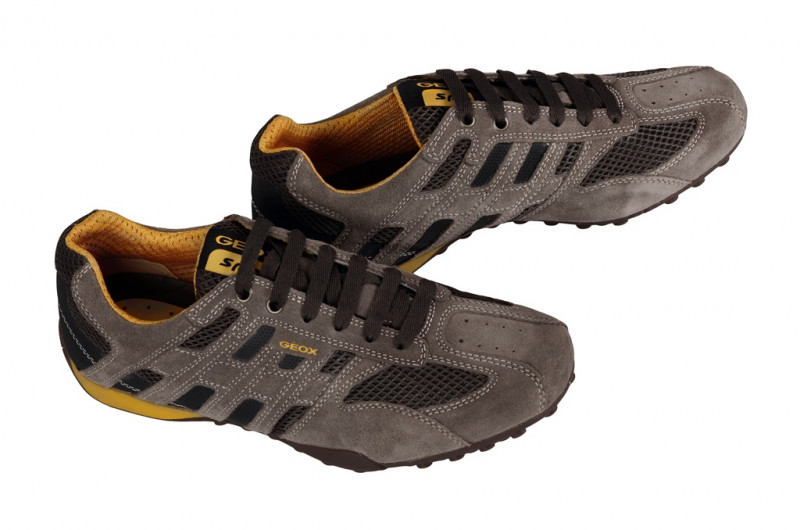 Geox Snake M Schuhe in taupe grau U1107M