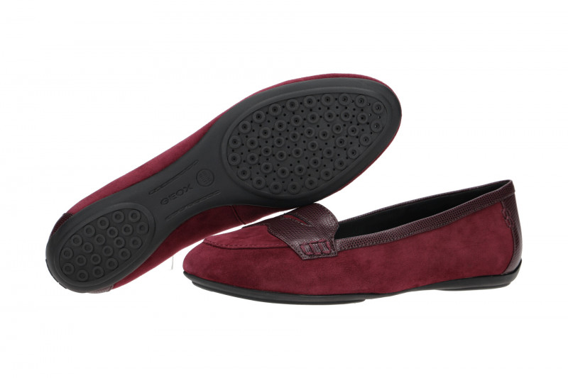 Geox Charlene Slipper Ballerinas dunkelrot D16Y7A