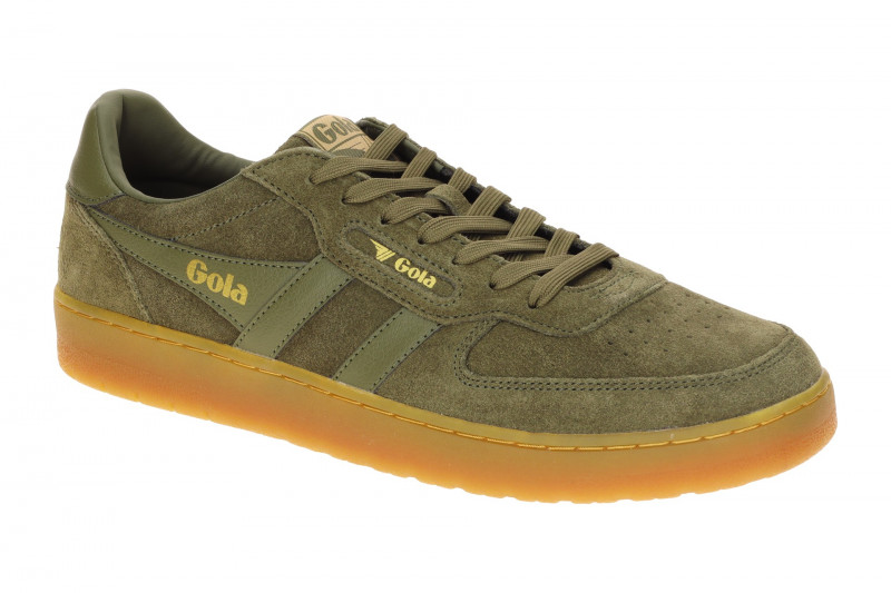 Gola Schuhe Hawk Sneakers grün khaki Suede CMB571