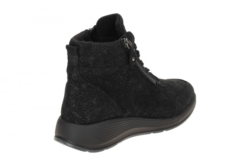 Waldläufer Kalea Stiefelette schwarz Glitzer K-Weite 698801