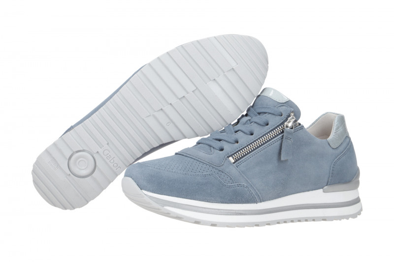 Gabor comfort Sneaker Schuhe hellblau 46.528.66