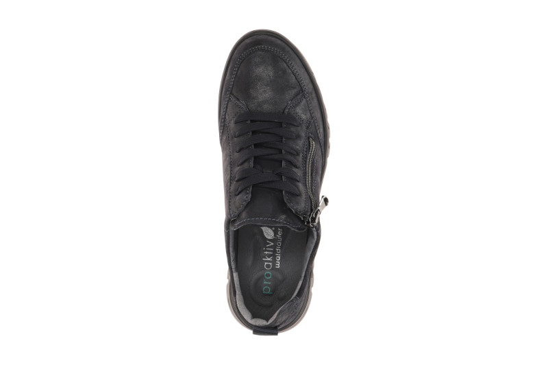 Waldläufer Becky Schuhe blau K-Weite Schimmer 614002