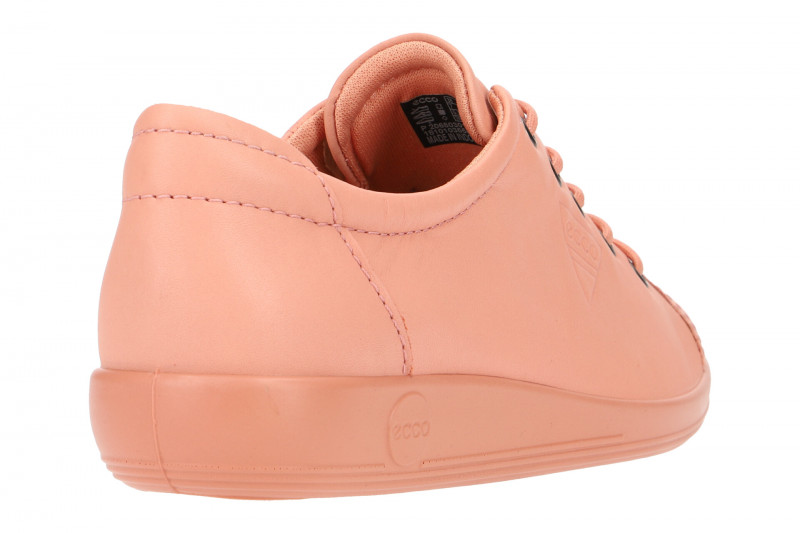 Ecco Soft 2 Schuhe rosa Damen Schnürer