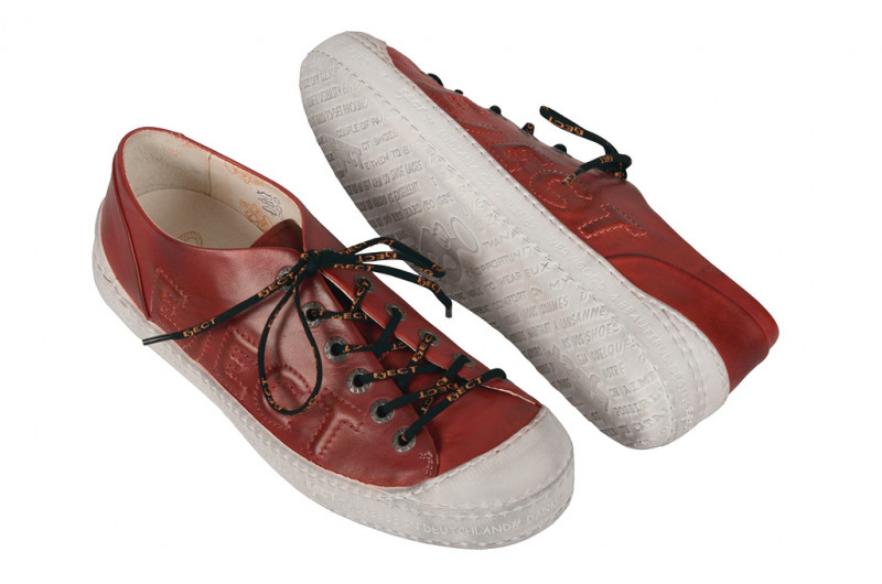 Eject Dass Sneaker in rot - E-11593/1