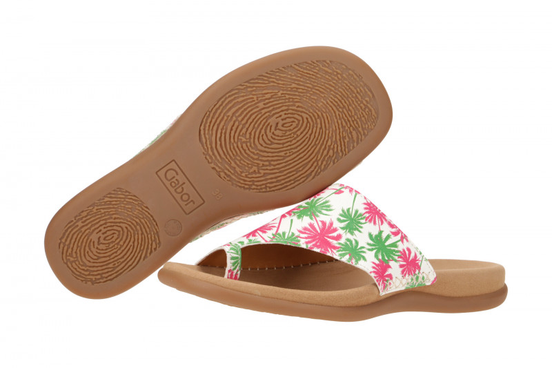 Gabor Zehentrenner Pantolette beige Palma 23.700.30