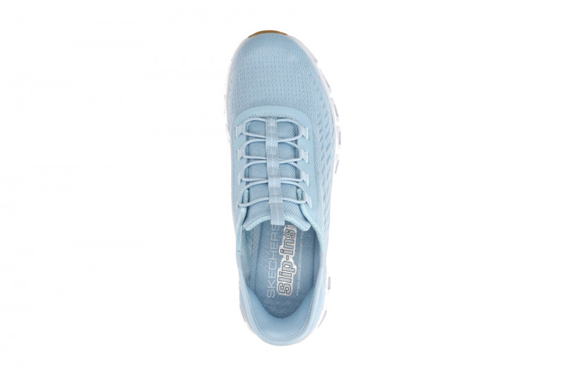 Skechers Glide Step Slipper Schuhe hellblau Slip-Ins 104574