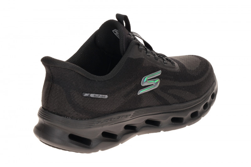 Skechers Go Walk Gliede Step Slipper schwarz SLIP-IN 125144