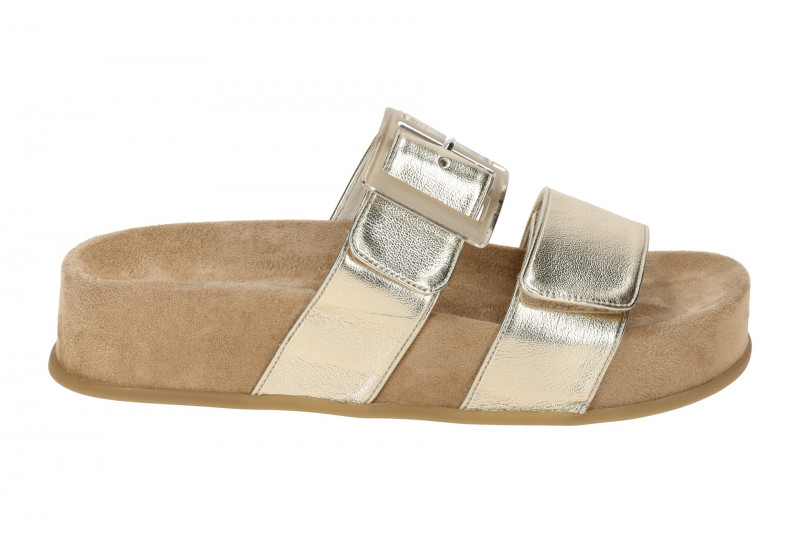 Paul Green Plateau Pantolette gold platino metallic 6157