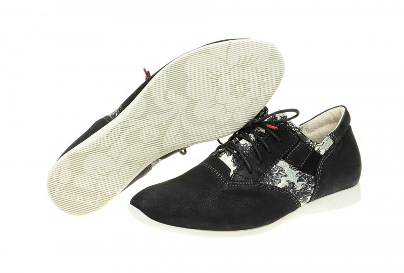 Think Aloa Schuhe schwarz weiß Sneaker
