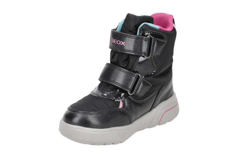 Geox Sveggen Kinder Stiefel schwarz Einhorn Warmfutter J267UC