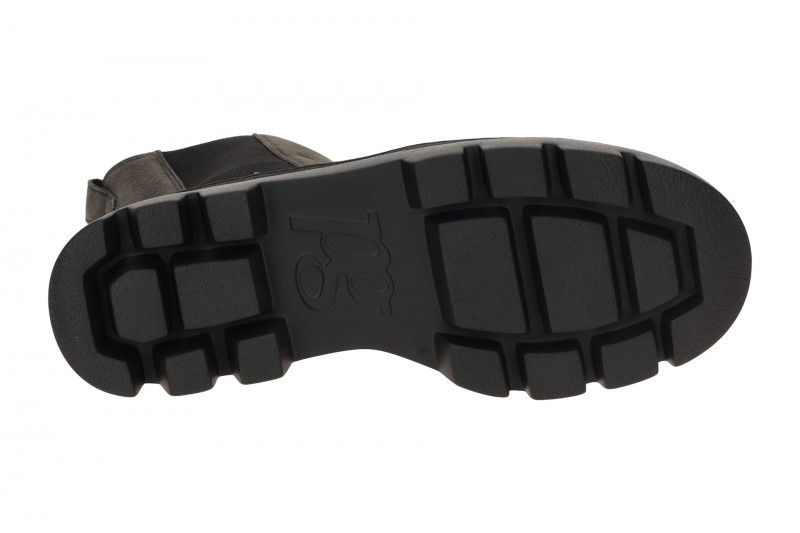 Paul Green 8030 Plateau Boots grau iron Front-Zip