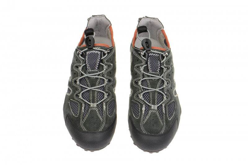 Geox Respira Snake J Sneakers in dunkelgrau Gummizug