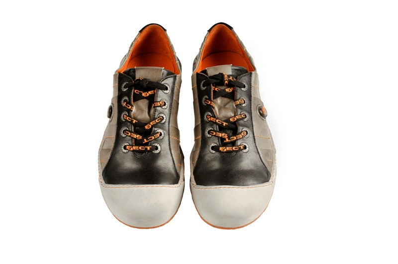 Eject Puzzle Schuhe in schwarz grau E-12359-V3