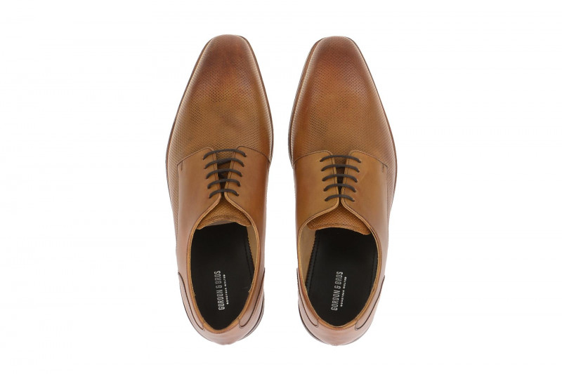 Gordon & Bros Schuhe Milan hell-braun perforiert 4374-H