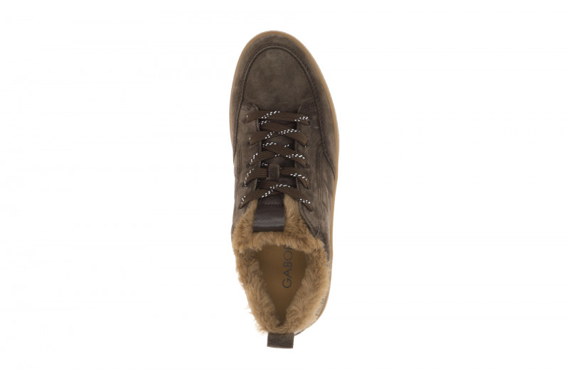 Gabor Sneaker Schuhe braun mocca Fellkragen 6024.01