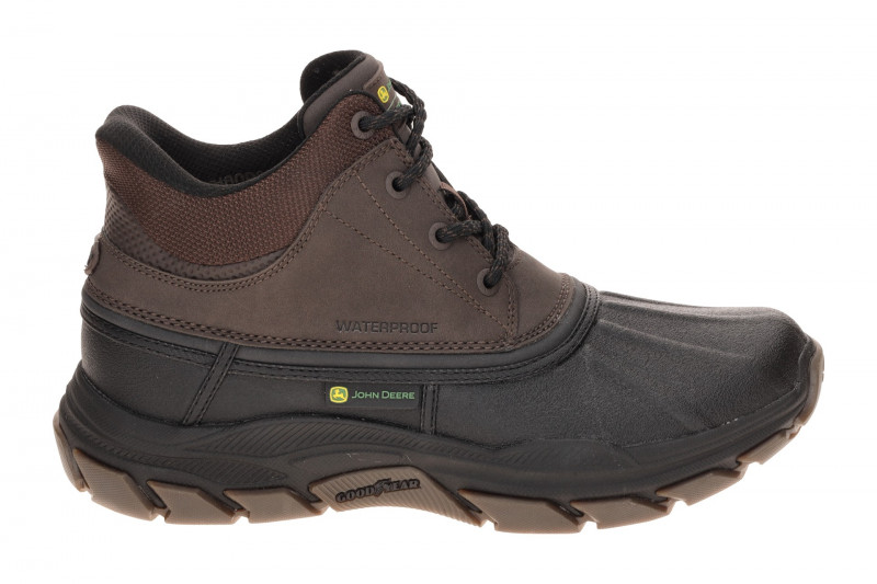 Skechers JOHN-DEERE Stiefelette schwarz Slip-Ins wasserdicht