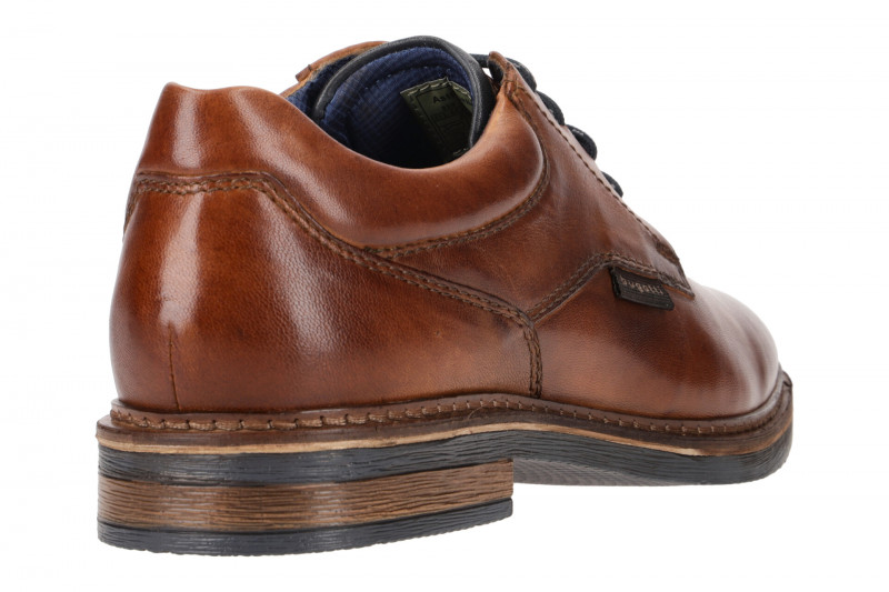 bugatti Maik Exko Schuhe braun cognac Schnürer AES02
