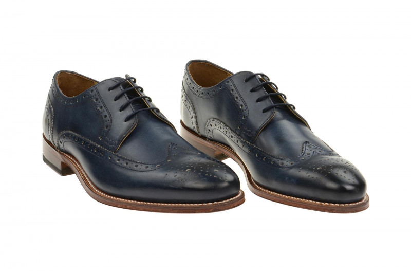 Gordon & Bros Schuhe Fabian blau GoodYear Welted 5093