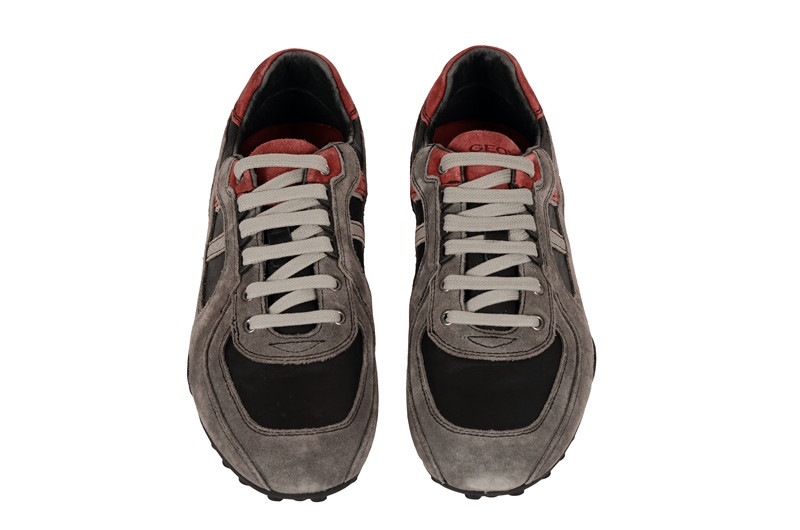 Geox Snake A Schuhe grau schwarz U2407A