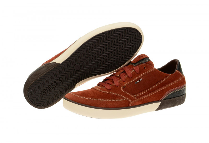 Geox Box Schuhe orange Nubuck U44R3A