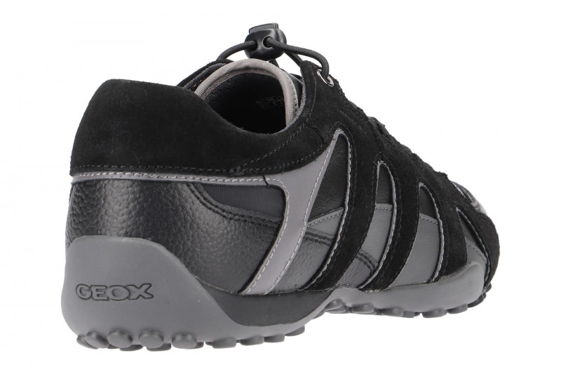 Geox Snake Schuhe schwarz grau U8407A