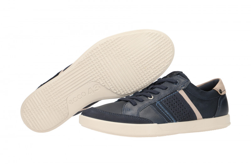 Ecco Collin Schnür Schuhe blau grau