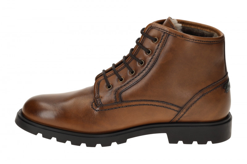 Galizio Torresi Winter Stiefelette braun cognac Lammfutter 323948