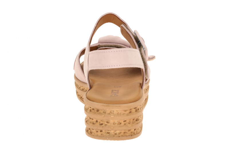 Gabor Fashion Plateau Sandalen rosa Velour 84.553.10