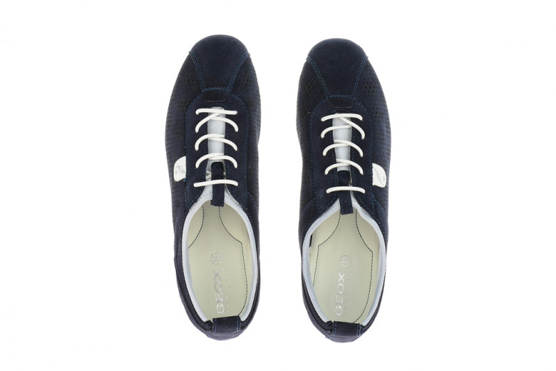 Geox Vega Schuhe in navy dunkelblau Slipper D4209A