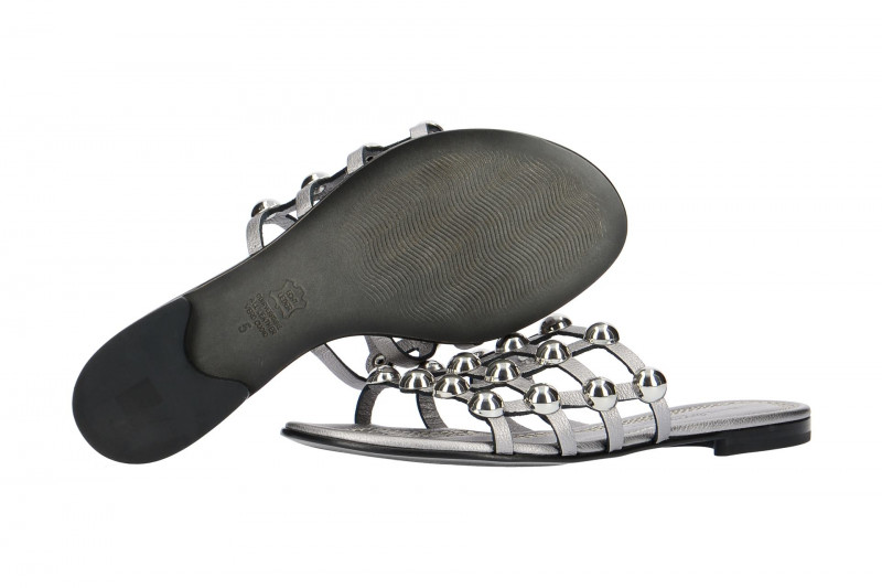 K&S Elle Pantolette grau metallic