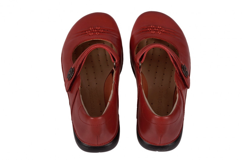 Clarks Un Linda Schuhe rot Slipper 20353743