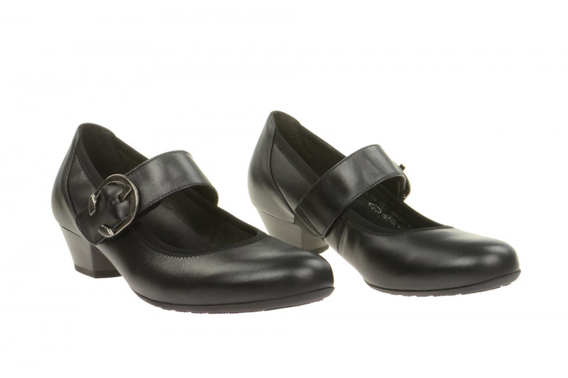 Gabor comfort Riemchen Pumps schwarz H-Weite