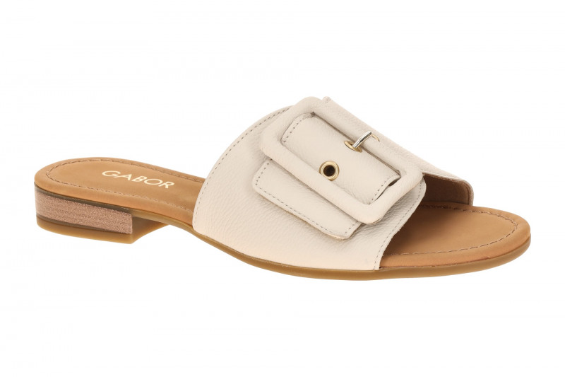 Gabor elegante Pantolette beige Glattleder 82.791.52