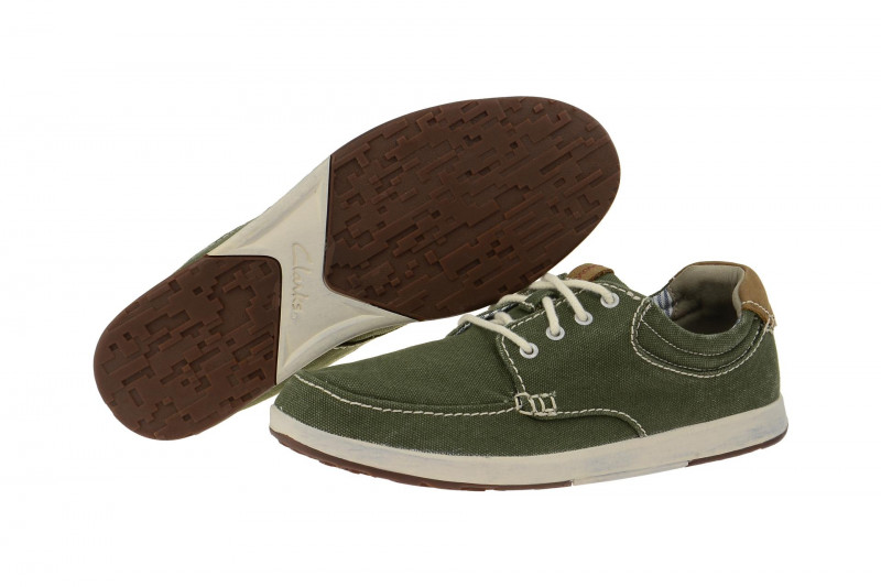 Clarks Norwin Schuhe grün jeans