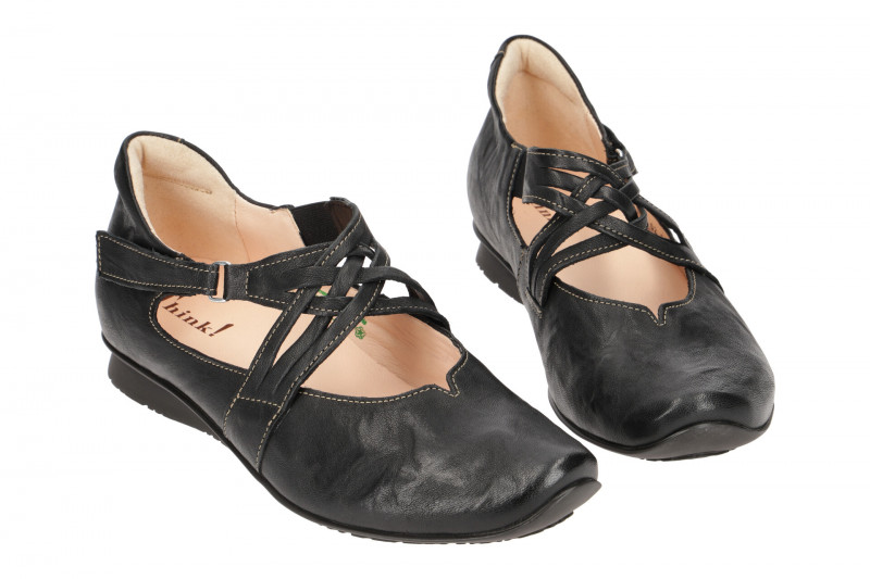 Think Chilli Schuhe schwarz Mary-Jane
