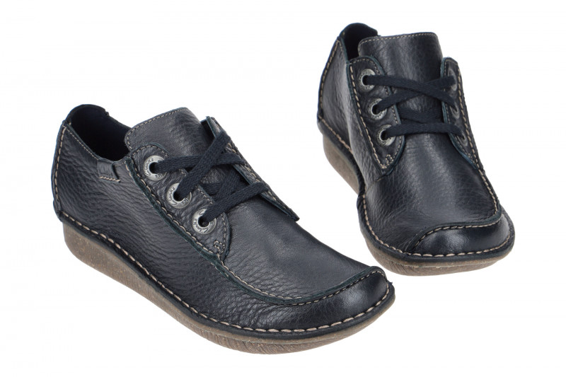 Clarks Funny Dream Schuhe blau Glattleder 20301123