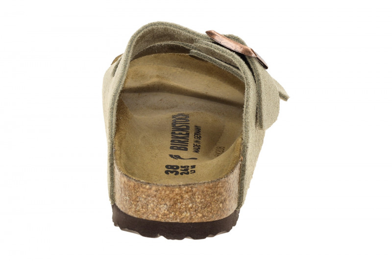 Birkenstock Arizona BS Pantolette taupe grau SCHMAL 51463
