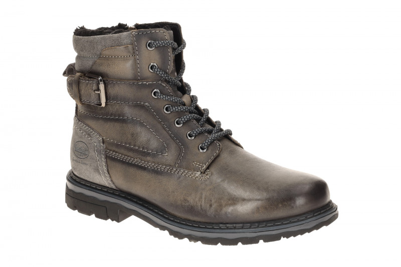 Dockers Winter Schuhe Warmfutter Boots grau Herren Nappa 51GL102