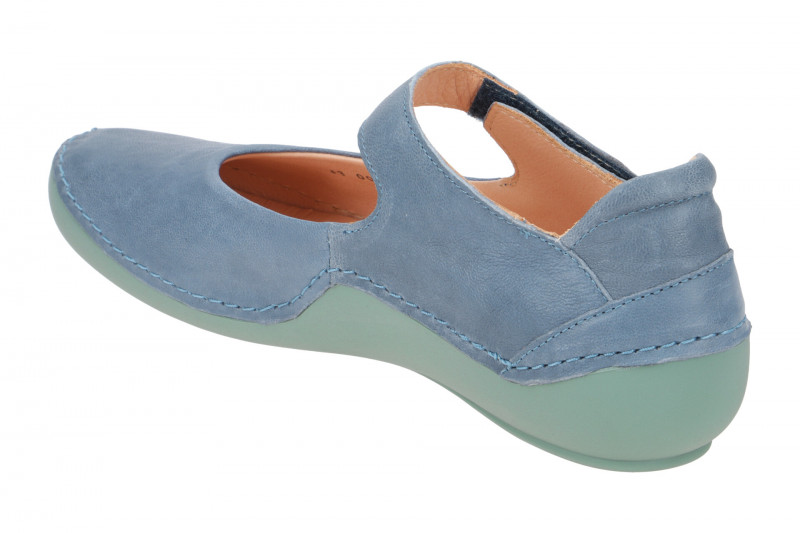 Think Kapsl Ballerina blau grün Mary-Jane 416