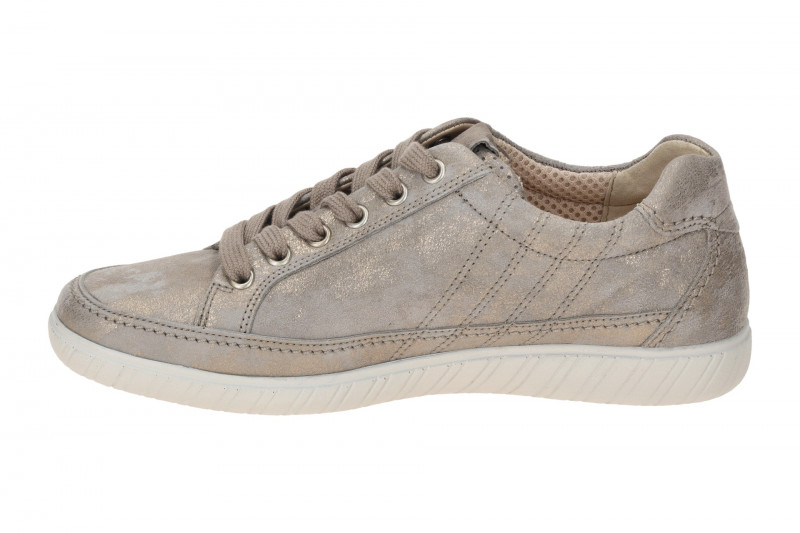 Gabor Comfort Schuhe York Sneakers grau gold Schimmer 66.458.95